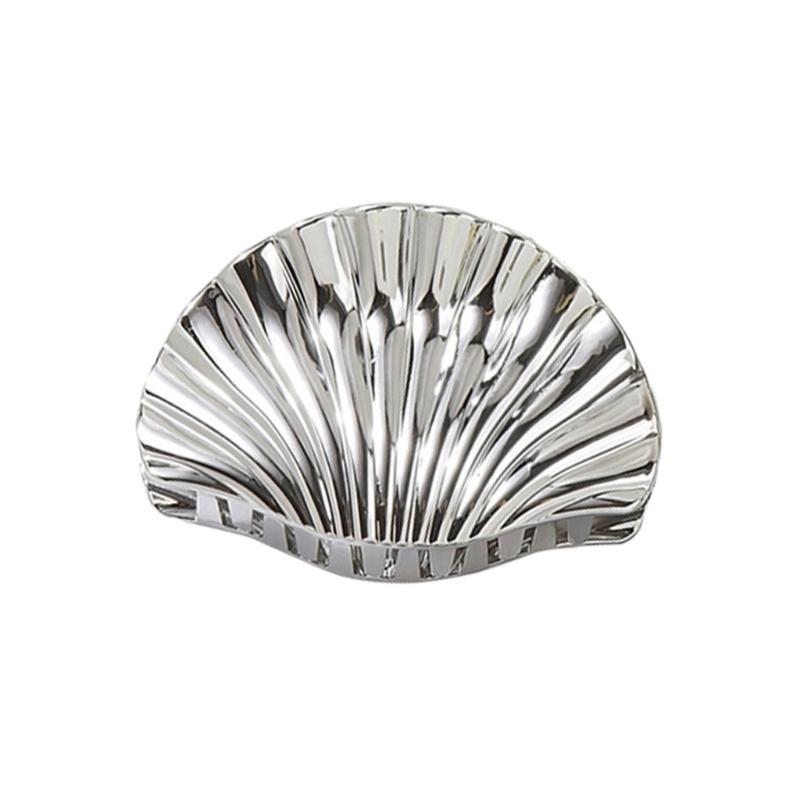 Ocean Theme Shell Design Hair Claw Clip Plastic Hair Styling Accessory For Women Girl Updos Buns Hair Decoration