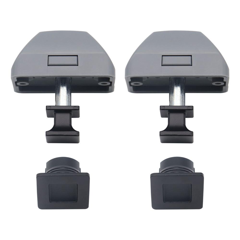 Square Button lock+Fixed Screw 15mm For RV Drawer Cupboard Door Caravan Cabinet