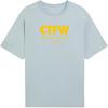 Li Ning Sports Lifestyle Series Letter Print Loose Short Sleeve T-Shirt Unisex Tops Blue AHSSB85-5