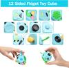 12-Side Anti-Stress Fidget Cube Magic Finger Toy Novelty Stress Relief Dice Promotional Gift for Kids & Adults Decompression