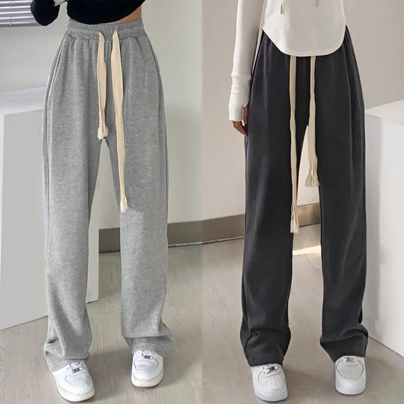

High-Waisted Loose Fit Sweatpants for Tall Girls - Spring/Autumn M