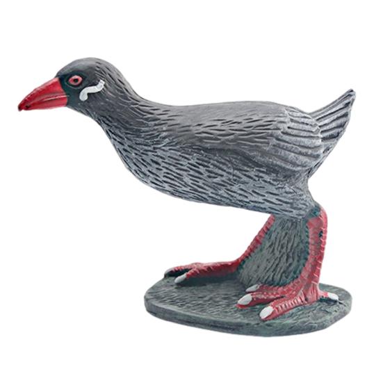 Simulated Chick Model PVC Corncrake Black White Rooster Polish Chickens Figurine Statue Sculpture Decoration Ornament Kids Educational