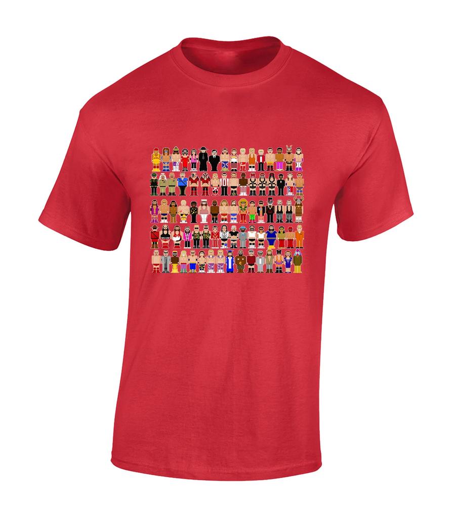 Retro Wrestler Unisexs T Shirt Unisex Funny Joke Novelty Wrestling Characters 80s 90s Retro Classic Fashion Design Top Cool