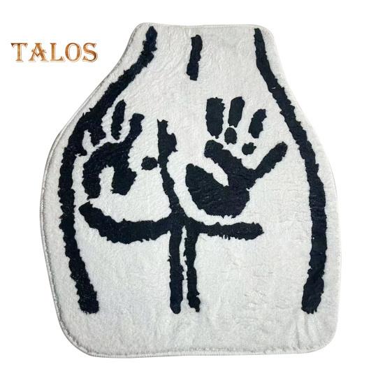 

Коврик для пола, нескользящий, впитывающий воду, коврик для ванной комнаты с рисунком от руки, имитация кашемирового ворса, ковер для кухни и туалета M