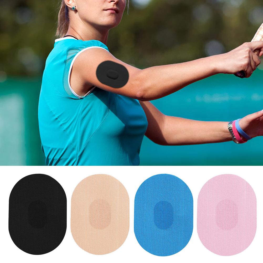 

10pcs Blood Glucose Monitoring Waterproof Adhesive Sensor Patch Breathable Sweatproof Non Adhesive Self-adhesive Sensor Patch чорний