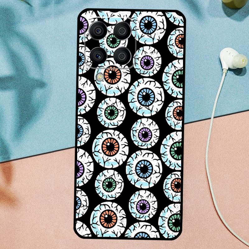 

Сумасшедший узор с глазными яблоками для чехла Samsung Galaxy M33 M35 M55 M15 M12 M13 M14 M34 M54 M53 M21 M31 M11 M32 M52 M06 M16 Samsung M32 4G