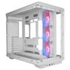 Boîtier gaming - mars gaming - mc-rev - double verre trempé - 3 ventilateurs argb - refroidissement 360mm