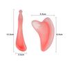 Pink Gradient Facial Gua Sha Scraper And Eye Massage Stick Set, Double Ended Lymphatic Drainage Tool For Face And Neck