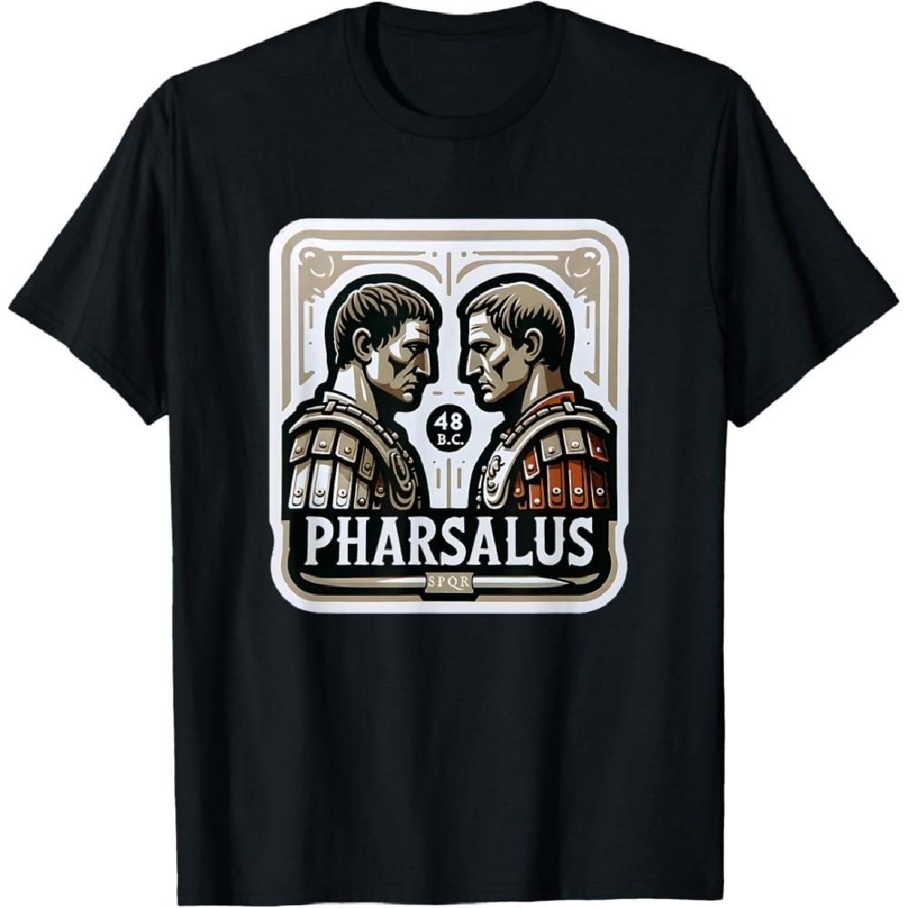 

Battle of Pharsalus Caesar vs Pompey Ancient Roman History T-Shirt XXXXXL чорний