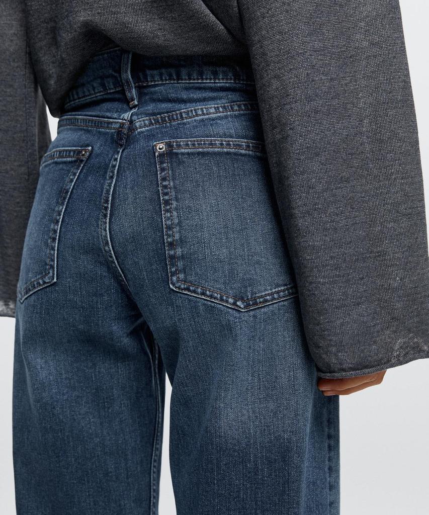 Masimodutti Mid-Waisted Straight Fit Jeans