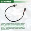 Motoforti Engine Crankshaft Position Sensor for Toyota Supra 3.0L (1993-1998) with ABS, Black, 90919-05006