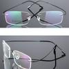 Titanium Alloy Rimless Glasses Frame Men Prescription Eyeglasses Myopia Optical Frame Screwless Eyewear Only Eyeglass Frames
