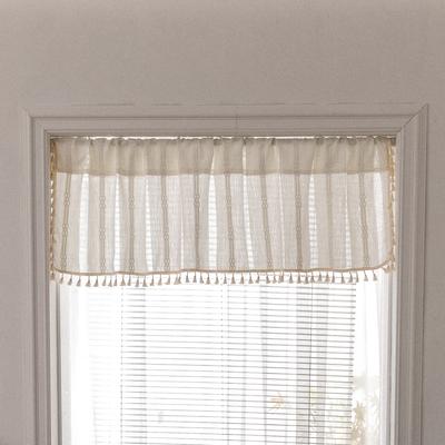 Hot Sale European Simple Kitchen Coffee Curtain Finished Piercing Rod Small Curtain Short Curtain Half Curtain