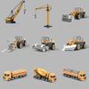 Alloy Excavator Construction Toy For Kids With Inertia Drive And Articulated Joints