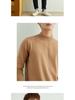Men's Business Semi-High Collar Thick Knit Pullover Sweater for Autumn and Winter