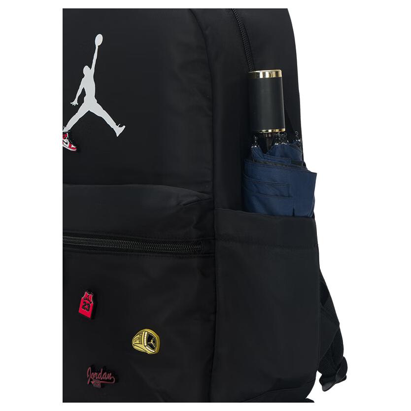New Jordan Polyamide Backpack Medium Size Unisex Black JD2533057GS-001
