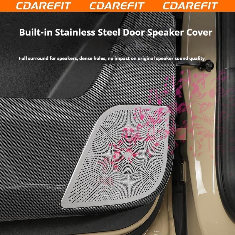 For Chery ICAUR V27 Full Coverage Door Anti Kick Plate Carbon Fiber Pattern Door Panels Scratch Resistant Protective Cover
