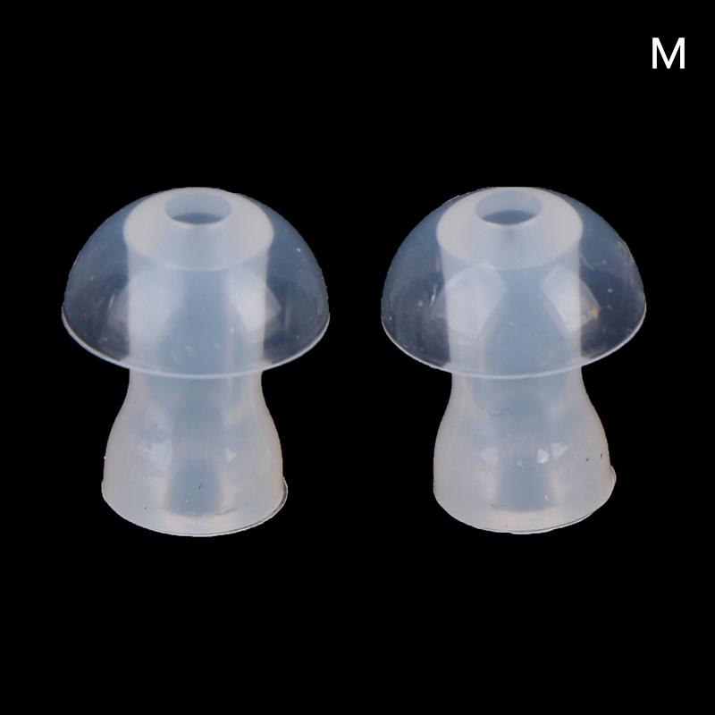 2 Pcs Ear Caps Cushion For Hearing Aid Earphone In-Ear Eartips Silicone Earphone Covers Tips Earbuds