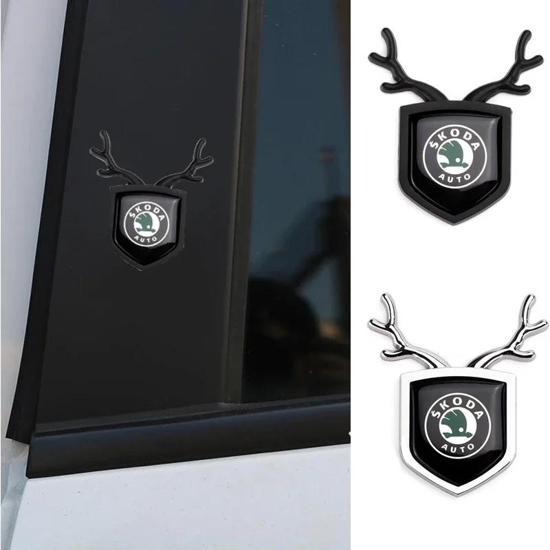Car Sticker for Skoda Fabia 2 Vision S Kodiak Roomster Yeti Octavia A5 Rapid Kodiaq Superb Side Badge Window Decal Accessories