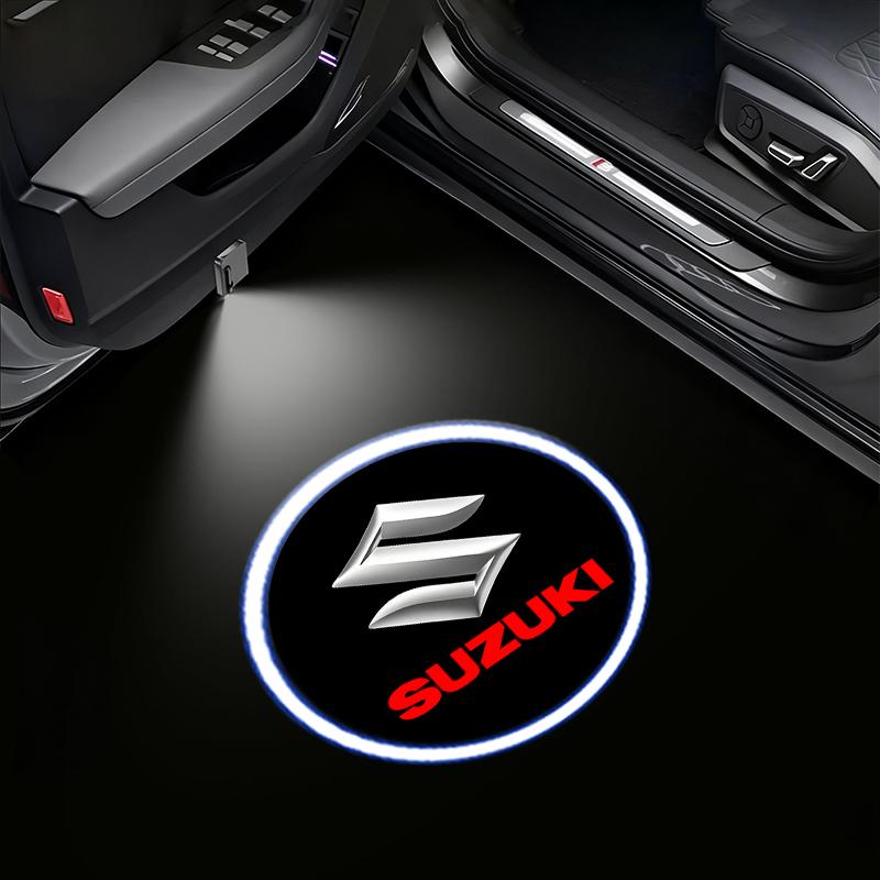 Car Door LED Decoration Wireless Welcome Light Sign Projector for Suzuki Swift Jimny Grand Vitara SX4 Samurai Spacia Liana Car
