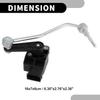 Air Suspension Ride Height Level Sensor No.3W0941286C - Car Front Right Headlight Level Sensor - for Bentley for Continental GT Metal Black - 1 Pc