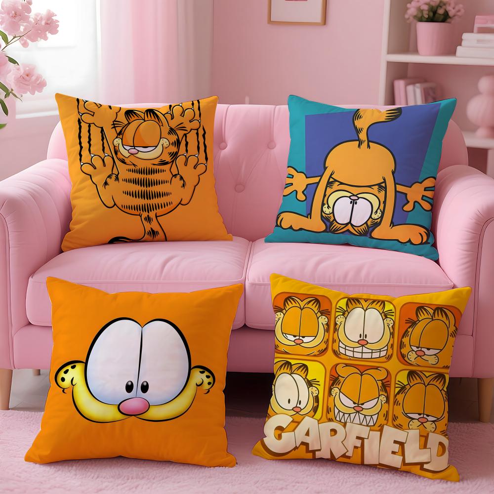 Carina Copricuscino G-GarfieldS Comoda Federa Reversibile Ideale per Auto Divano Camera da Letto e Oltre