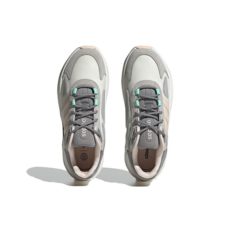 Adidas Neo Ozelle Comfortable Trendy Fabric Leather Slip Resistant Durable Lightweight Low Top Casual Running Shoes Women Sneaker HP2695