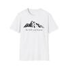Be Still and Know Mountain Illustration T-Shirt | Faith Scripture Tee