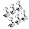 Pack of 6 Guitar Headstock Pegs Metal Guitar Head Knobs Metal Texture Locking Tuners for Optimal Sound Enhancement