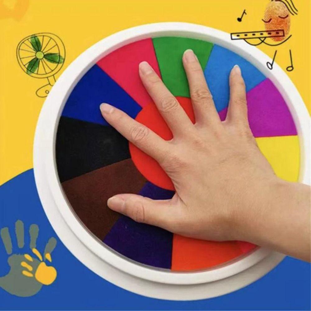 Quick-drying Finger Painting Inkpad Finger Drawing Graffiti Inkpad DIY Painting Ink Pad  Children