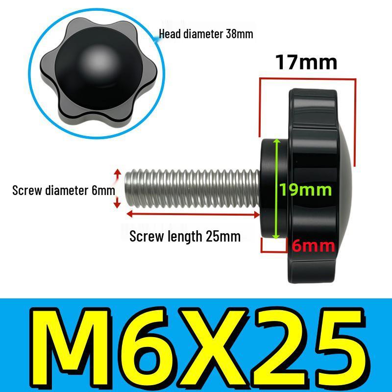 Adjustable Plum Blossom Plastic Head Star Handle Screw Bolt