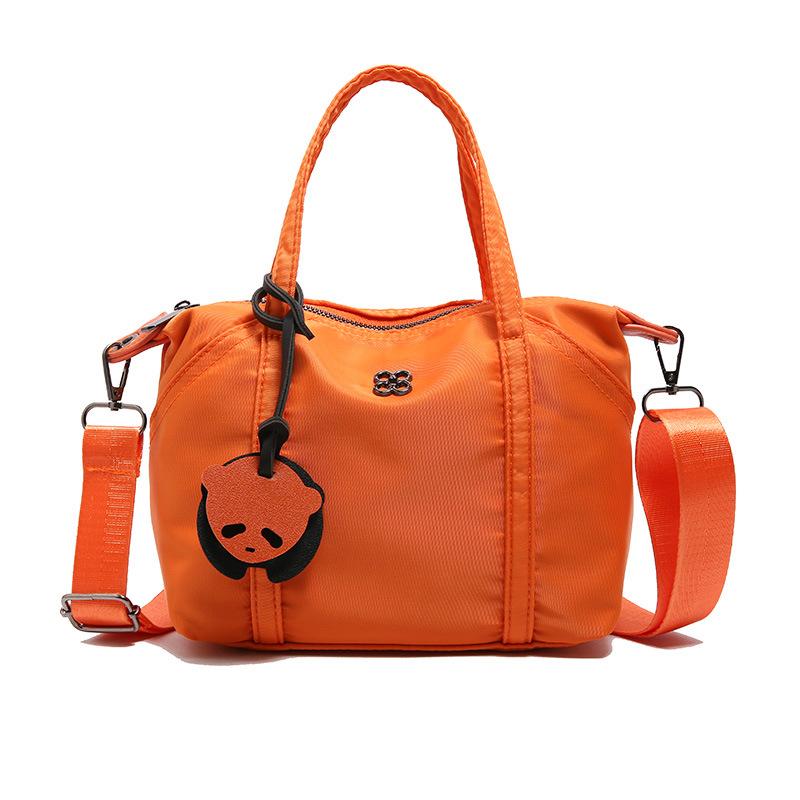 

Мини-сумка-тоут макарон, портативная на плечо, через плечо, простая модная универсальная, с чувством дизайна, маленькая квадратная сумка оранжевый