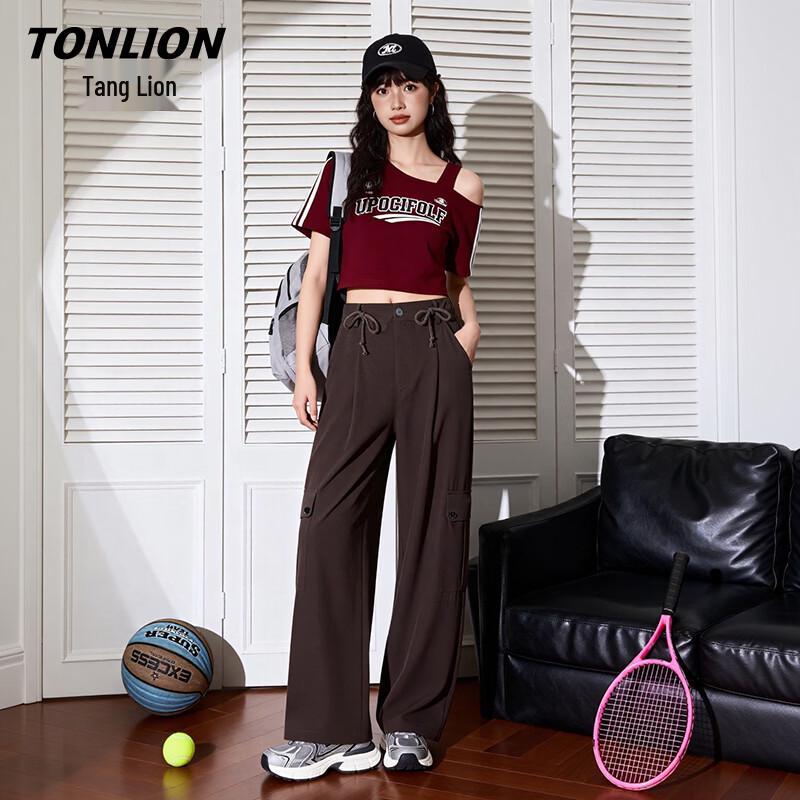 TonLion Women s Quick-Dry Cool-Touch High-Stretch Straight-Leg Pants S