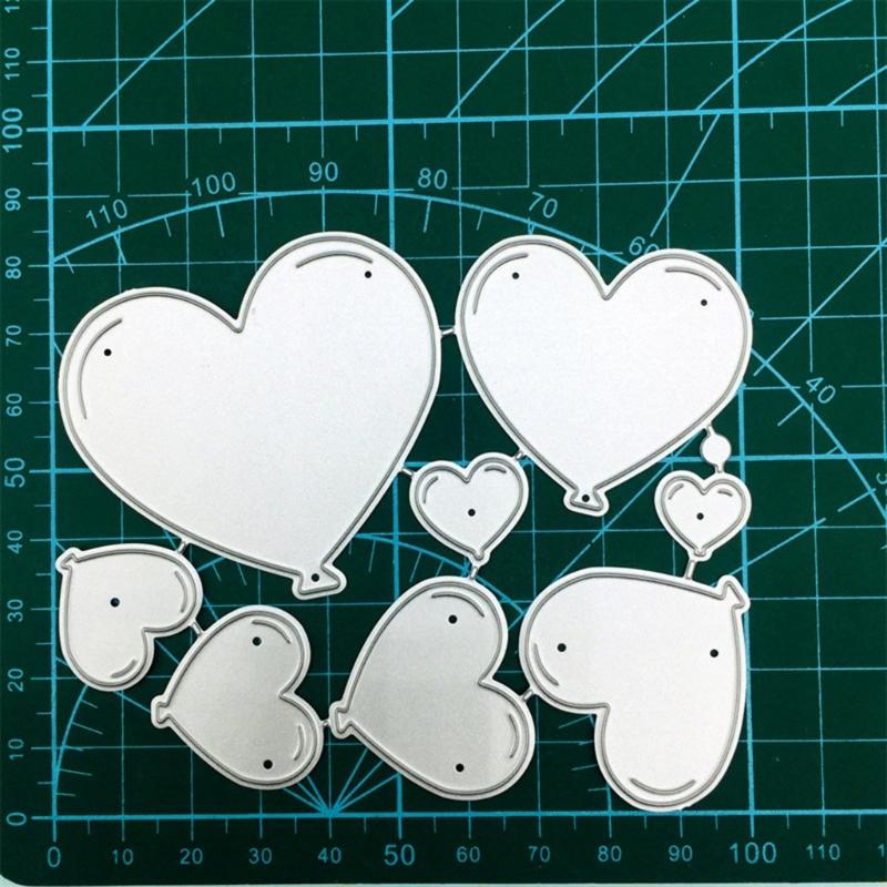 Heart Metal Cutting Dies DIY Craft Carbon Steel Embossing Template Stencil Scrapbooking for Card Die Cuts Mold Decor
