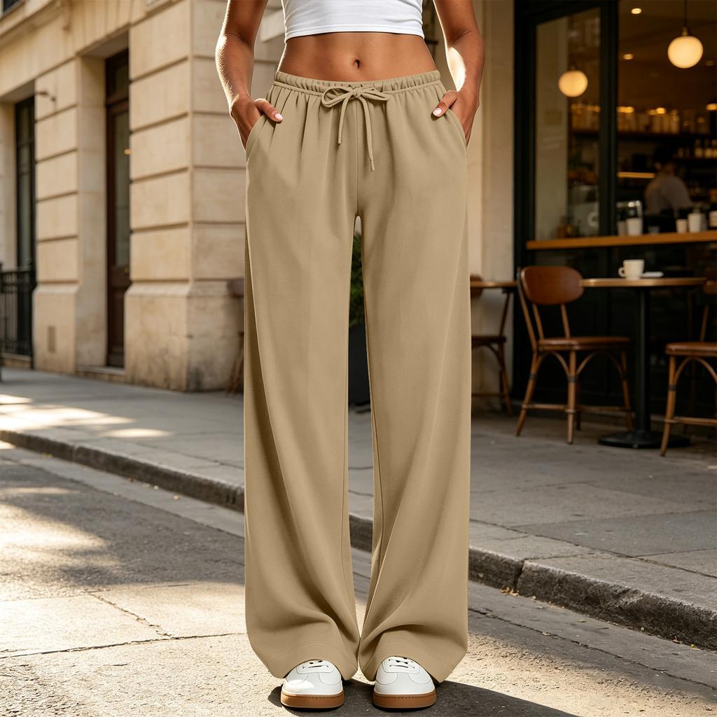 Women's Casual Straight Leg Sweatpants with Pockets Color