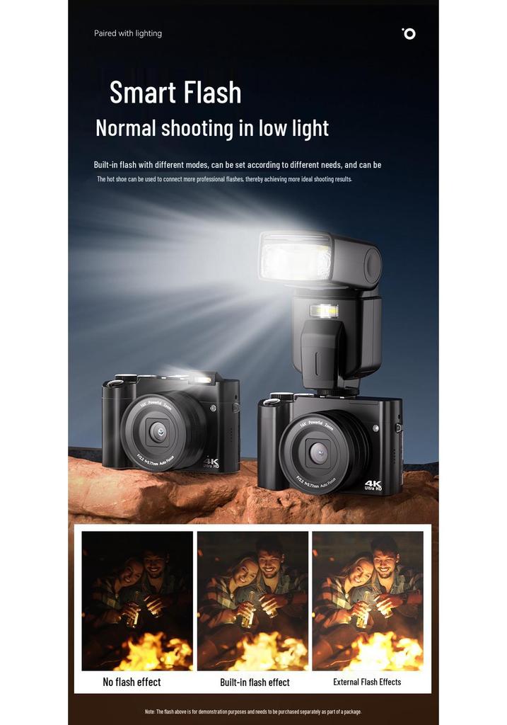 HD Dual Camera Digital SLR for Vlogging & Selfies - Entry-Level Travel Camera for Students