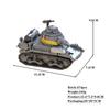 Military Light Tank Stuff Artillery Armored Vehicle Army Weapon Building Blocks Model Kid Technology Bricks Decor Toys WW2 s STEM DIY Model Kit 3D