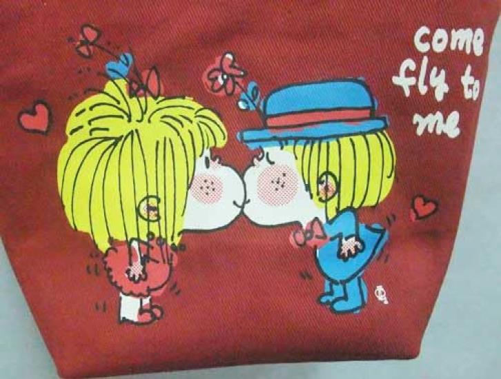 Ado Mizumori Reversible Lunch Tote Gingham Red