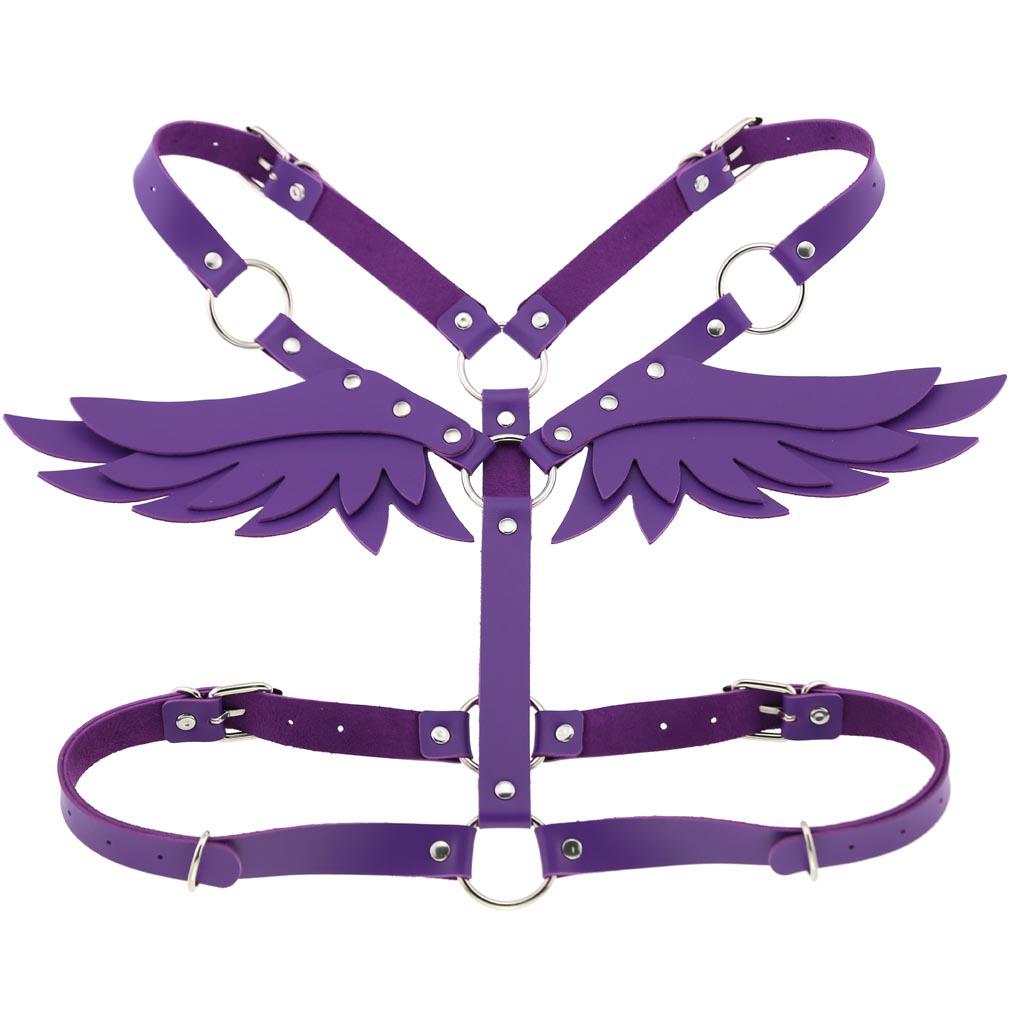 Sexy Wings Leather Body Harness Woman Men Fashion Goth Punk Strap Festival Girls Lingerie Cosplay Jewelry Practical Household Product