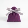 5pcs/Lot Bulk Beige Velvet Pouches Ribbon Jewelry Packing Display Storage For Wedding Candy Gift Travel Drawstring Dust Bags