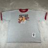 Vintage 2003 Looney Tunes Taz Put Em Up Ringer T-shirt Men's XL Grey Red Graphic