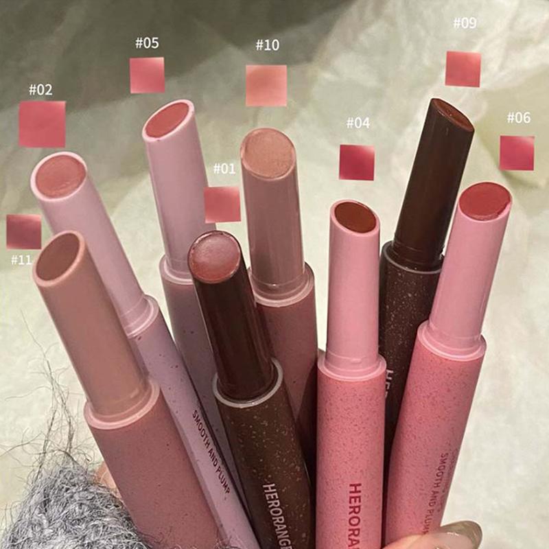 Herorange Labial Mate Labial Rojo Mate Sexy Cosmético Brillo de Labios Impermeable Taza Antiadherente Lápiz Labial Nude Maquillaje Coreano