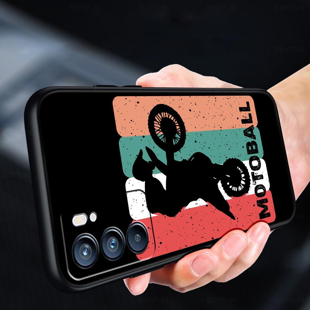 Moto Cross Motorcycle Phone Case For OPPO Find X5 A54 A53 A52 A9 2020 A15 A95 A76 A74 A12 Reno7 SE Reno6 Pro Plus 5G Cover