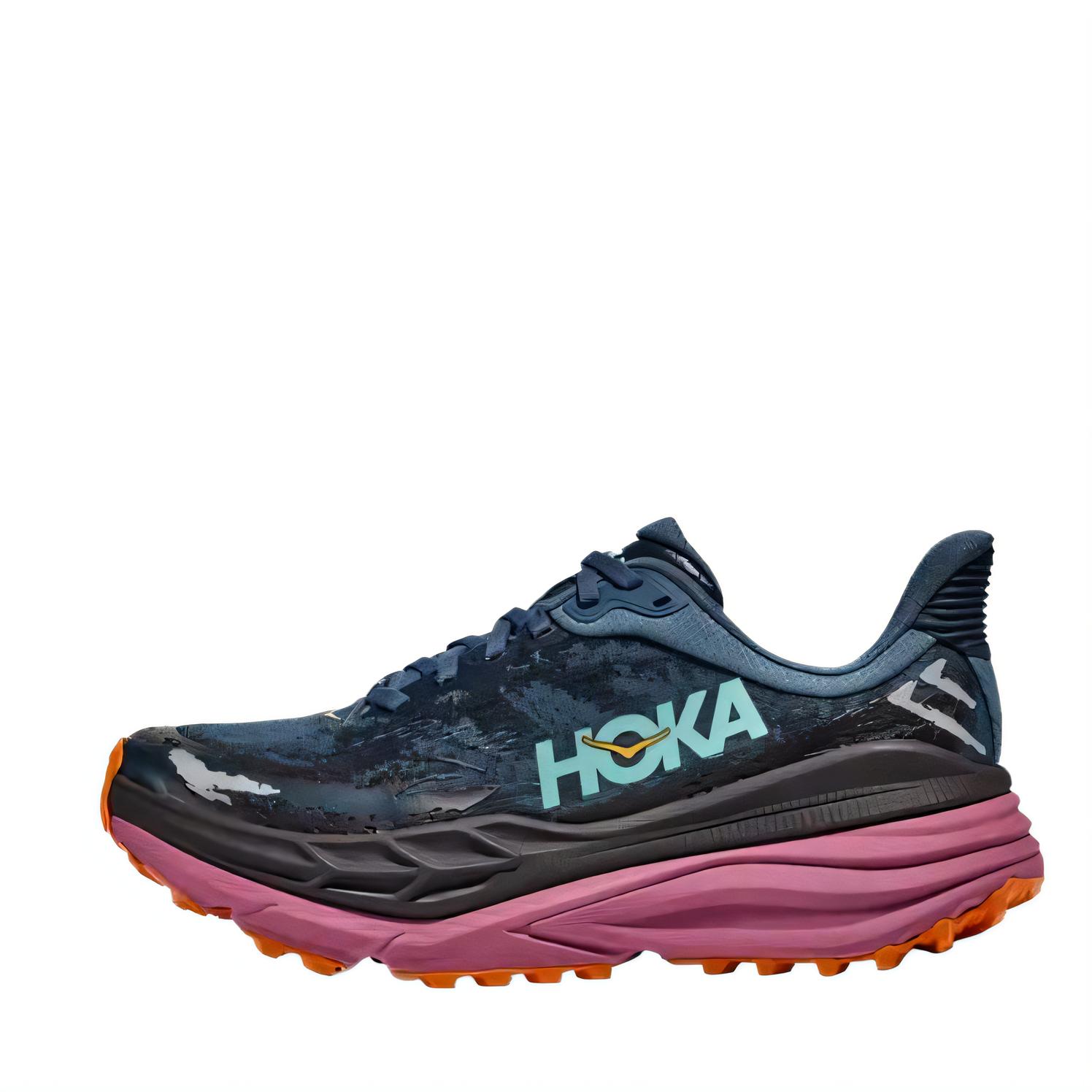 

HOKA ONE ONE Stinson 7 Low top Running Shoes Men s Blue Gray 1141530-RRT 40