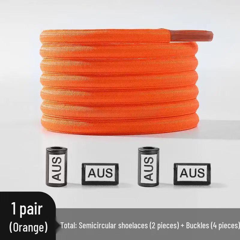 Elastische Schnürsenkel ohne Binden mit Metallschnalle - Einfache Faule Schnürsenkel AUS