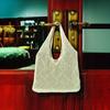 Hollowed Out Knitted Bag For Summer and Autumn Leisure, Large Capacity Woven New Tote Bag, Simple Shopping Bag, Beach Bag
