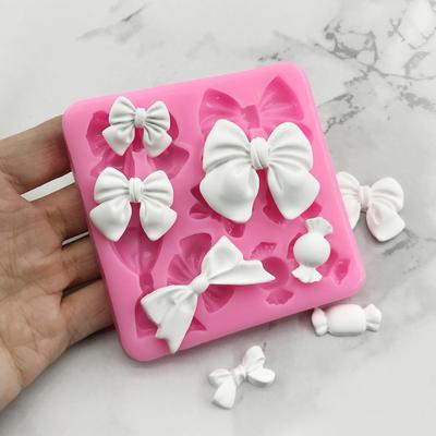 Bogenknoten-Harzformen, Silikon-Fondantform, Kuchendekoration, Gebäck, Backwerkzeuge