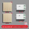 Smart Wireless Double Control Light Switch - No Wiring Needed, 220V Remote Master-Slave System