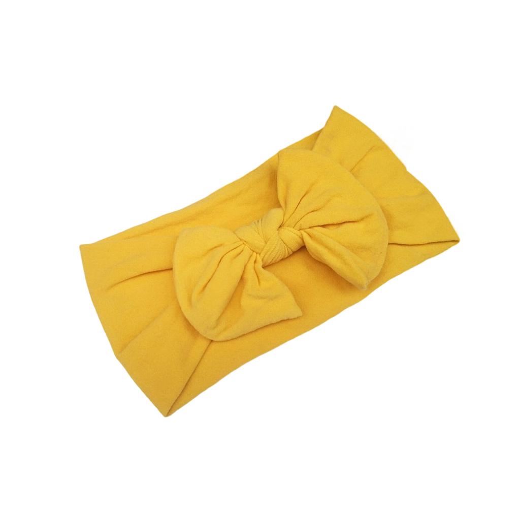 Soft Nylon Baby Hair Bows Gentle Elastic Headbands For Infants Toddlers Multi Color Options