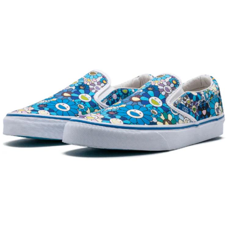 Vans Classic Slip On LX Unisex Sneakers Blue Blue-Flower VN0ZSIGQ9